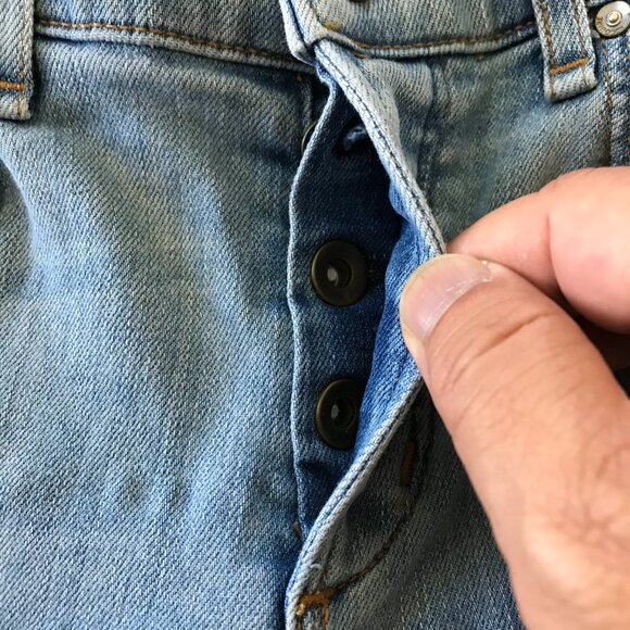 McGuire Jeans Women 26 Blue Mid Rise Distressed Ankle Zip Button Fly Medium Wash - Picture 11 of 13